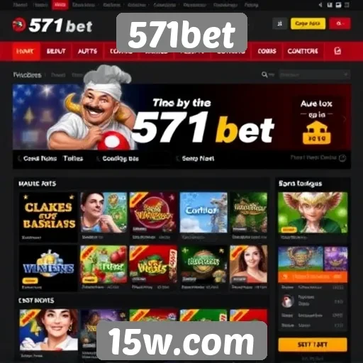 Avaliação da interface do site 571bet